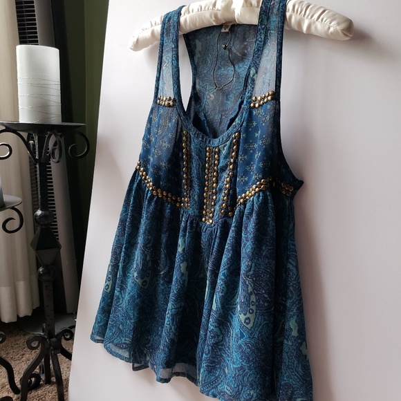 Urban Outfitters Tops - Urban Outfitters Ecote Studded Boho Tank Top 